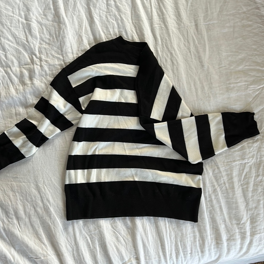 MANGO striped knit sweater